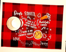 Load image into Gallery viewer, Personalized Santa Placemat