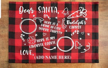 Load image into Gallery viewer, Personalized Santa Placemat