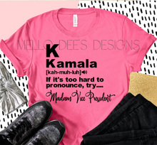 Load image into Gallery viewer, Kamala Definition Tee