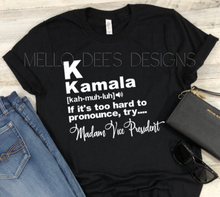 Load image into Gallery viewer, Kamala Definition Tee