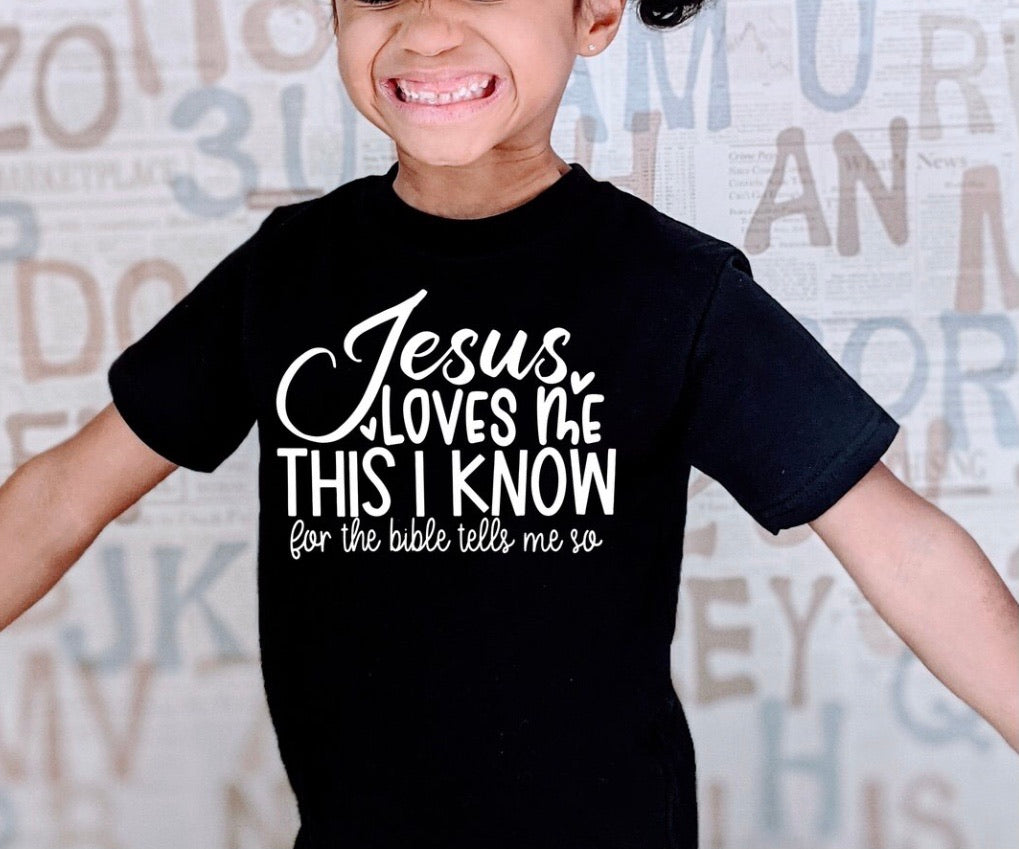 Jesus Loves Me, This I know Kids Tee