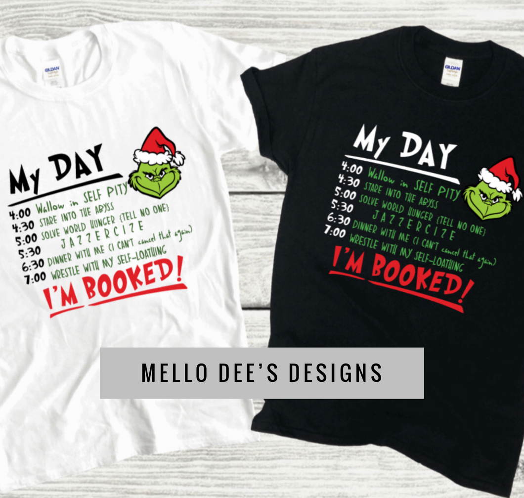 Christmas Grinch I’m Booked