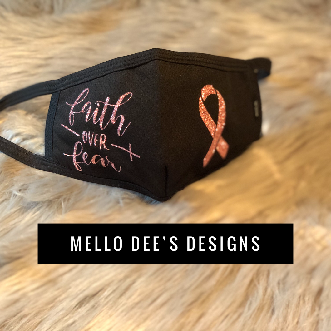 Faith Over Fear Rose Gold Glitter