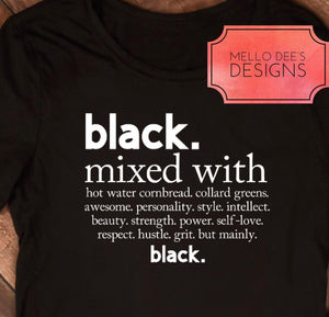 Black Mixed With Tee
